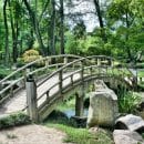 bridge, park, garden