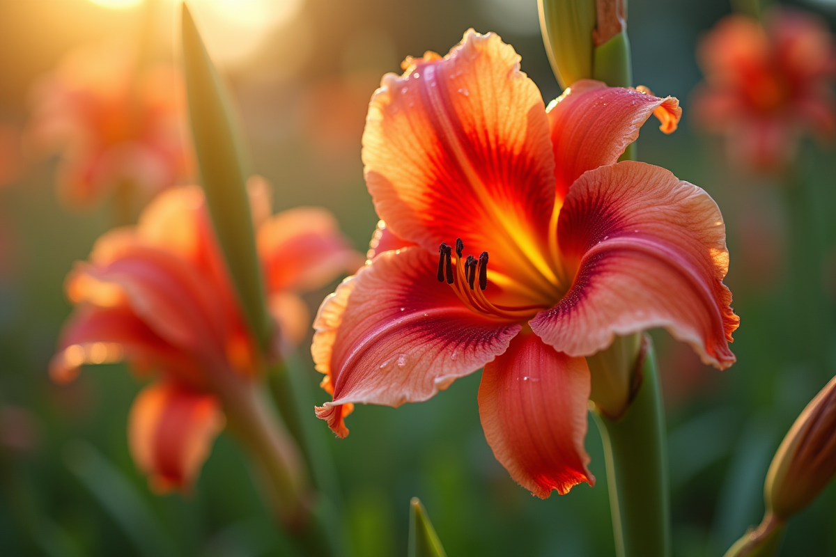 fleurs éclatantes