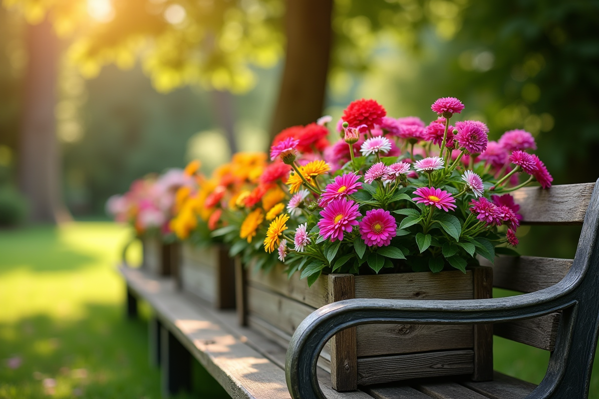 bac à fleurs