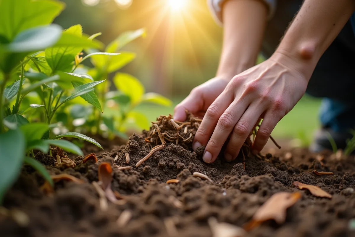 Sol craquelé sous le soleil, illustrant le besoin d'humidité au jardin