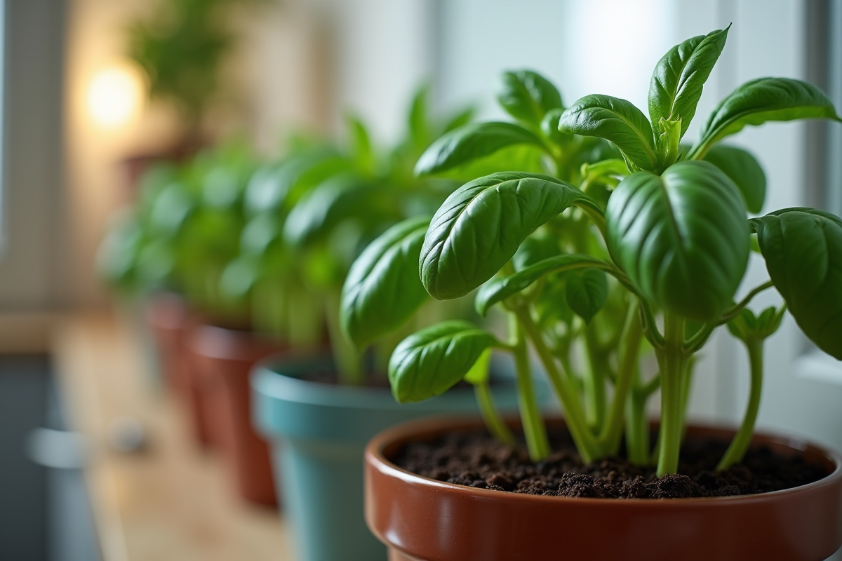 basilic pot