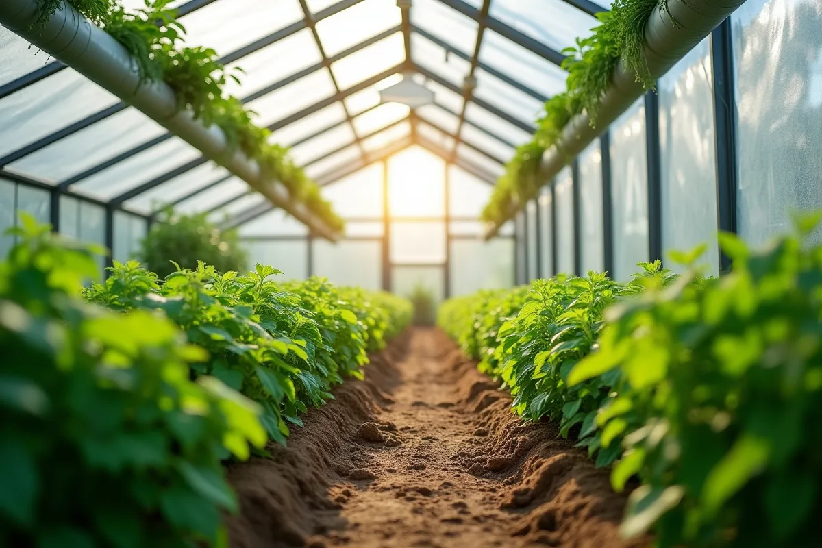 Gestion de l'humidité et prévention des maladies sous serre