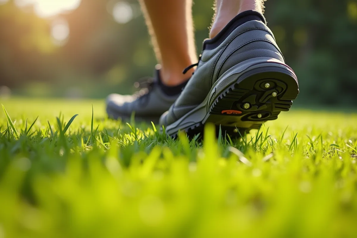 Chaussures d'aération de pelouse avec crampons pour améliorer le sol